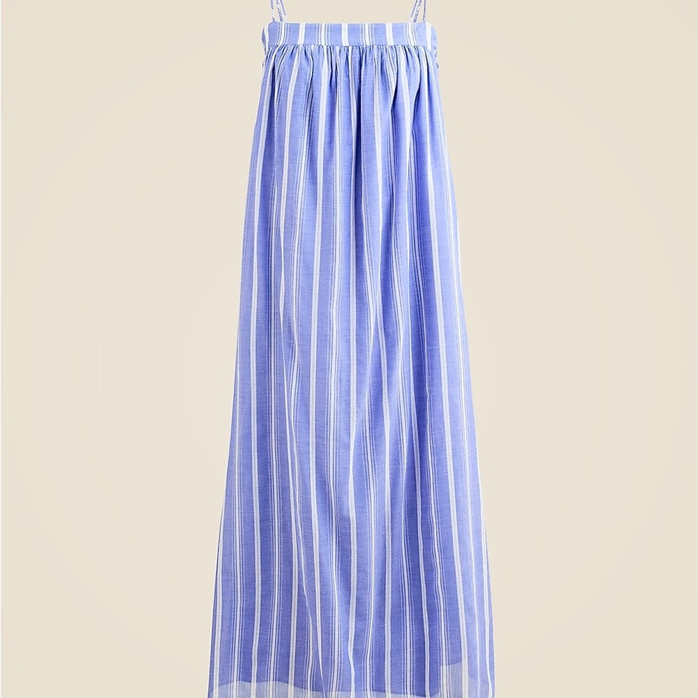 J. Crew NWT Blue & White striped dress